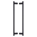 M Marcus Heritage Brass Back to Back Door Pull Handle 19mm Round Bar Design 489mm length